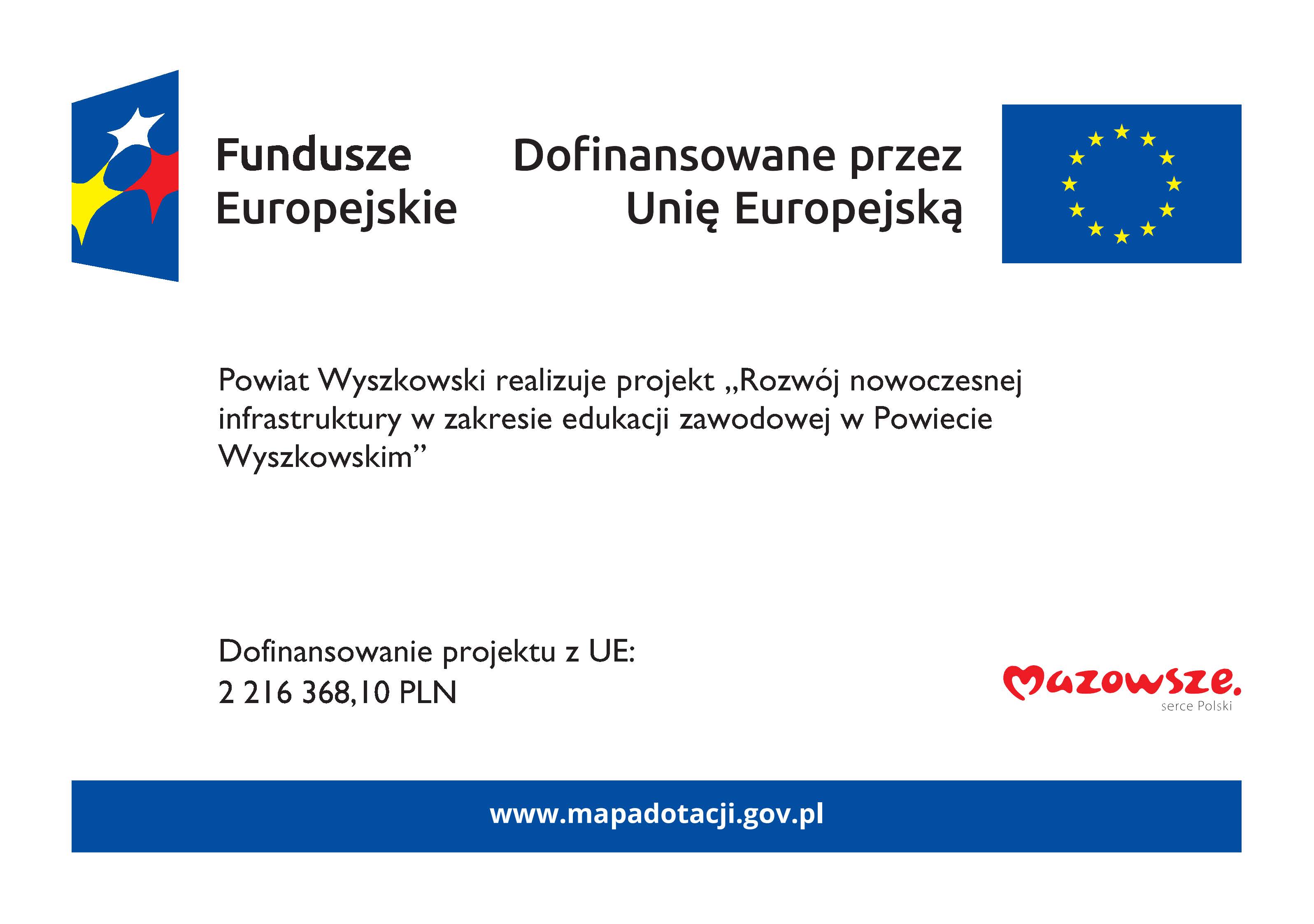 FE plakat A3 programy regionalne mazowsze popr
